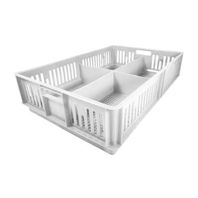 Caja para pollitos con división calada